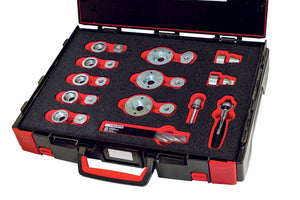 Parksensowzg SA PDC Ford 32-teiliges Set in schwarzer Verpackung mit weißen Beschriftungen