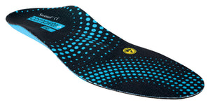 Halborthopädische Einlegesohle mit mittlerer Unterstützung und atmungsaktivem Material.