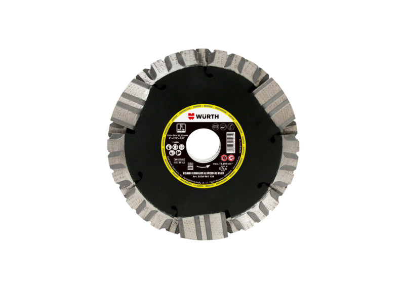 Diamanttrennscheibe TSHB DIA LS mit hochwertigem Diamantbelag und innovativer Segmentgeometrie.