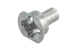 Werkzeughalter Gewindeschneider mit Akku, ergonomischem Griff und robustem Schneidkopf in Schwarz.