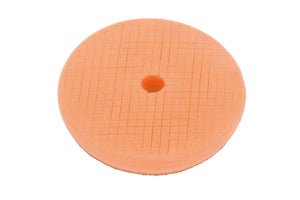 Orange Polierpad mit strapazierfähigem Schaumstoff für mittlere bis leichte Poliermittel.