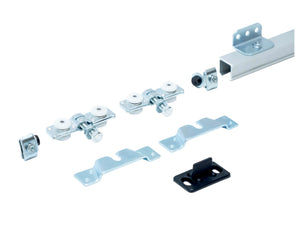 Schiebetürbeschlag für Zimmertüren, robust mit einfachem Montage-Mechanismus.