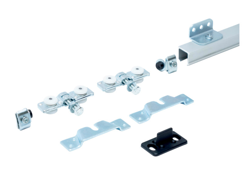 Schiebetürbeschlag für Zimmertüren, robust mit einfachem Montage-Mechanismus.