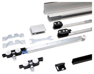 Moderner Schiebetürbeschlag SHIEBTRBSHLG-SCHIMOS80HSDR-MBSI für Zimmertüren mit robustem Design.