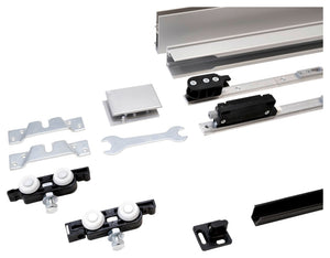 Schiebetürbeschlag für Zimmertüren mit robustem Design und einfacher Montage.