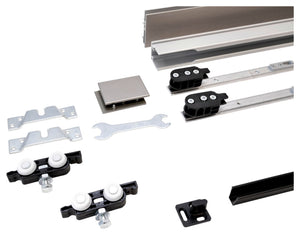 Schiebetürbeschlag für Zimmertüren mit robustem Design und einfacher Montage.