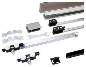 Schiebetürbeschlag für Zimmertüren mit robustem Design und einfacher Montage.