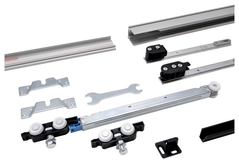 Moderner Schiebetürbeschlag SHIEBTRBSHLG-SCHIMOS80HSWR-OB für Zimmertüren aus robustem Material.