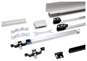 Schiebetürbeschlag für Zimmertüren in modernem Design und robuster Konstruktion.