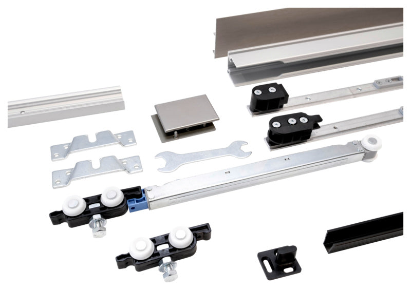 Robuster Schiebetürbeschlag SHIEBTRBSHLG-SCHIMOS80HSWR-MBA2 für Zimmertüren mit elegantem Design.