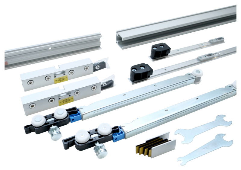 Moderner Schiebetürbeschlag SHIEBTRBSHLG-SCHIMOS80GSW-OB für Zimmertüren aus robustem Material.