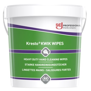 Kresto Kwik Wipes, 70 Tücher/Eimer, heavy duty hand cleaning wipes