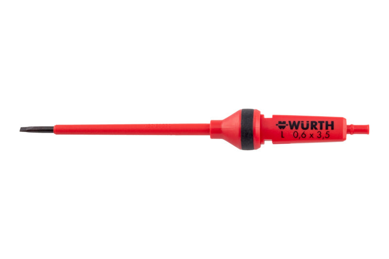 Schraubendreher VDE Wechselklinge-WEKLI-VDE-SHRDRH-SZ-0,6X3,5X175     Verpackungsinhalt    12 Einheit