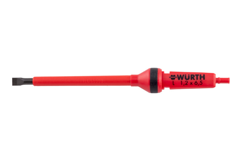 Schraubendreher VDE Wechselklinge-WEKLI-VDE-SHRDRH-SZ-1,2X6,5X175     Verpackungsinhalt    1 Einheit