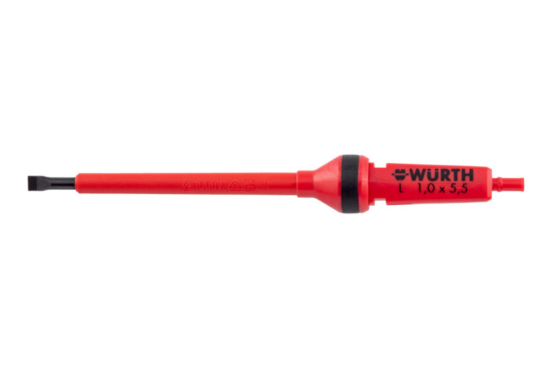Schraubendreher VDE Wechselklinge-WEKLI-VDE-SHRDRH-SZ-1,0X5,5X175     Verpackungsinhalt    12 Einheit