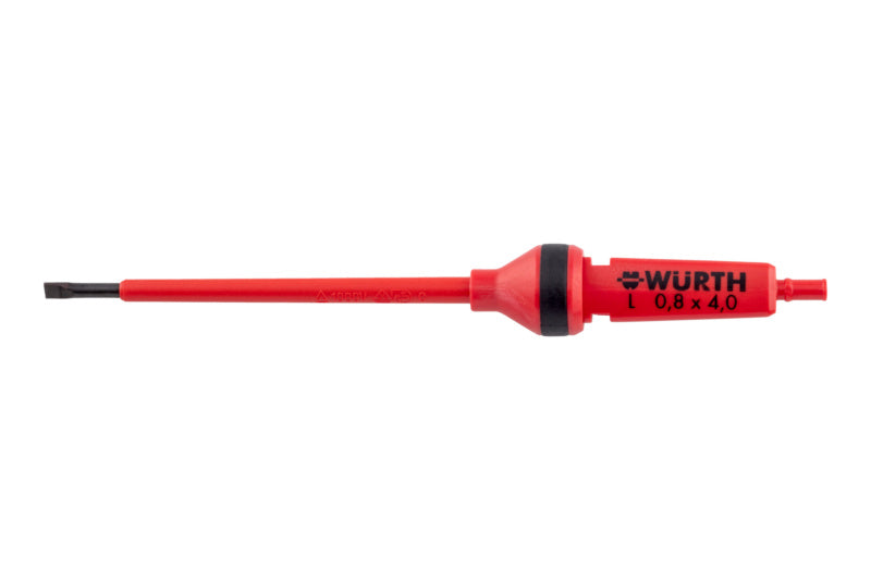 Schraubendreher VDE Wechselklinge-WEKLI-VDE-SHRDRH-SZ-0,8X4,0X175     Verpackungsinhalt    12 Einheit