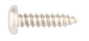 Blechschraube mit Linsenkopf, verzinkt, robust, ideal für Blechverbindungen und feuchte Umgebungen.