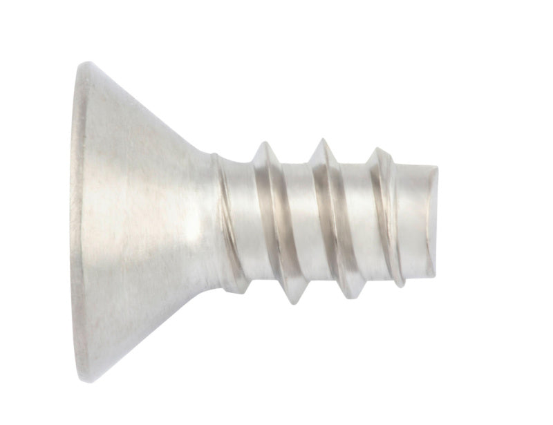 Blechschraube Senkkopf SHR SEKPF DIN7972 F (A2K) aus Edelstahl mit flachem Kopf und präzisem Gewinde.