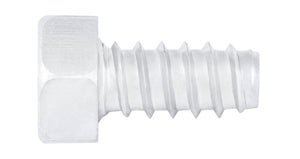 Blechschraube mit Sechskantkopf, Durchmesser 13 mm, für Metall- und Holzverarbeitung.