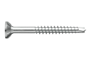 Spanplattenschraube mit Bohrspitze und sechskantigem Kopf aus Edelstahl A2