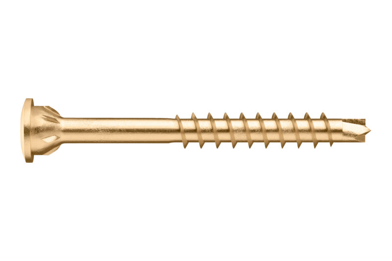Spanplattenschraube mit Bohrspitze und TOPHEAD, Modell BSP RW10, verzinkte Oberfläche.