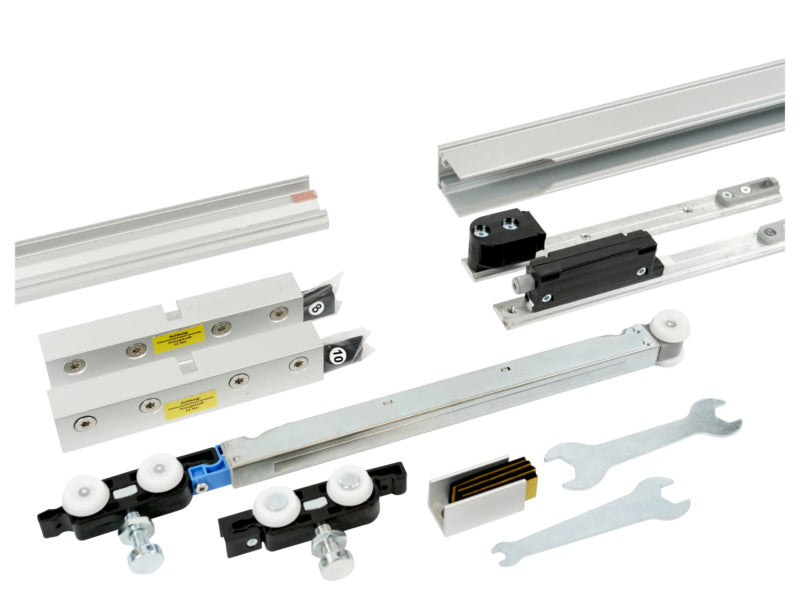 Moderner Schiebetürbeschlag SHIEBTRBSHLG-SCHIMOS80GSWR-OB aus robustem Material für Zimmertüren.