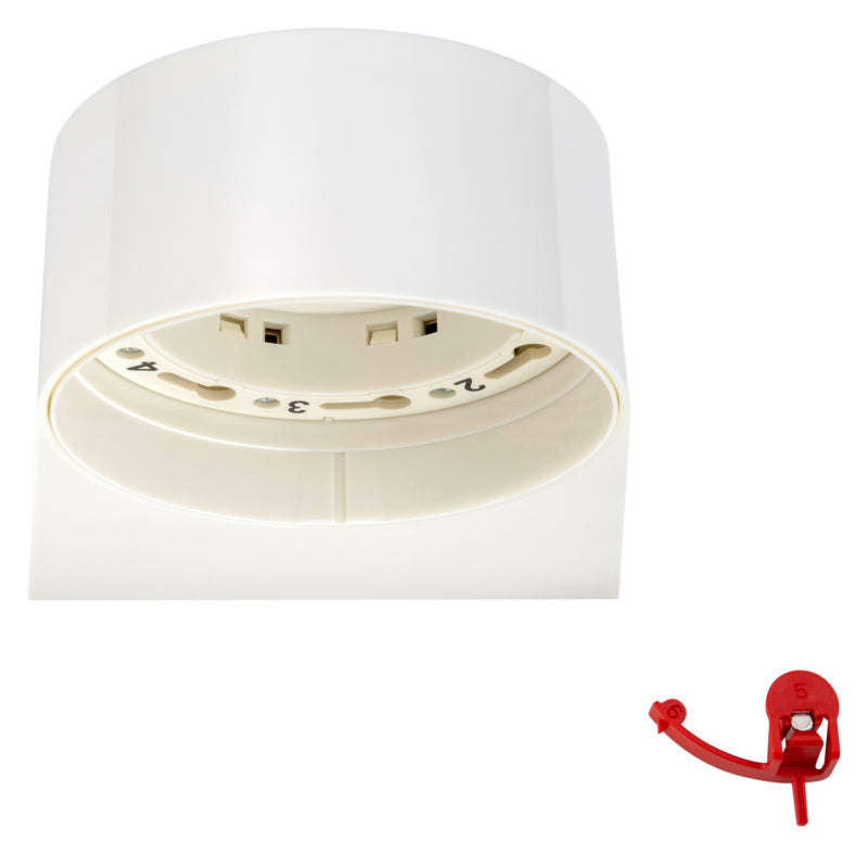 Weiße Schließfolgeregelung mit Wandmontage und modernen Steuerungsfunktionen.