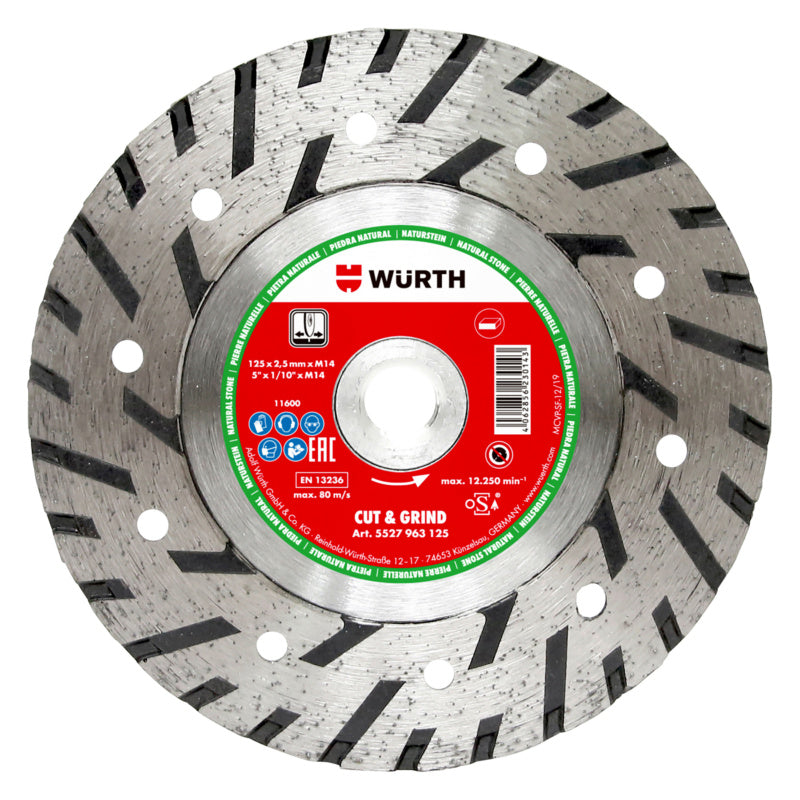 Diamant Trenn- und Schleifscheibe kombi TSHB DIA mit hochfesten Diamantkörnern für präzise Bearbeitung.