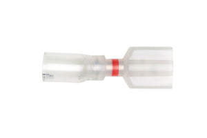 Red shrimp fish scale, size range 0.5-1.5mm, packaged in a box of 50 units.