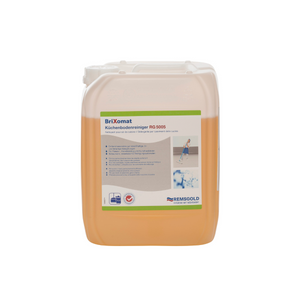 10kg canister of Brixomat Küchengrundreiniger RG 5005 for kitchen surface cleaning.