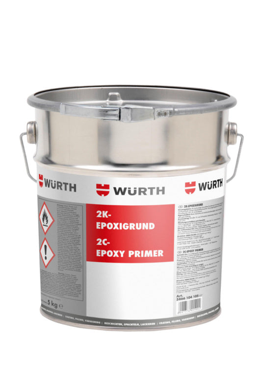 5 kg Epoxid-2K-Grundierung in weißem Eimer für vielseitige Oberflächenbeschichtung