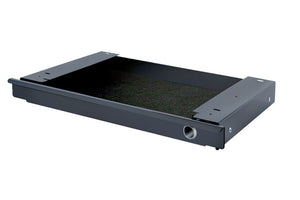 Schreibtischzubehör LIVA-BOX in Schwarz mit Fächern für Stifte und Bürobedarf, 405x263 mm.