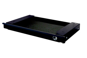 Schwarze LIVA-BOX aus Schreibtischzubehör mit Fächern, 405x263 mm, für Büroorganisation.