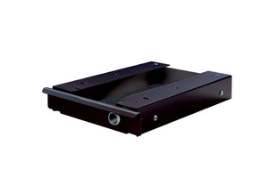 Schreibtischorganisierer in Schwarz-Weiß mit Platz für Büroartikel und minimalistisches Design.