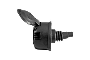 Zwei STEVERB Bajonett-Steckdosen KST 13-polig 12 Volt in schwarzem Kunststoffgehäuse.