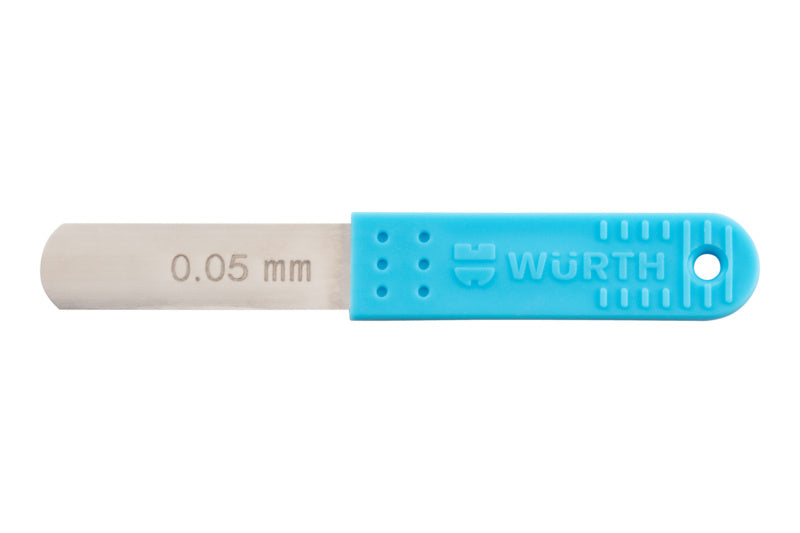 Fühlerlehre-FHLRLEHR-MOT-HELLBLAU-D0,05MM     Verpackungsinhalt    5 Einheit