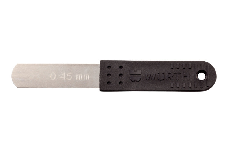 Fühlerlehre-FHLRLEHR-MOT-SCHWARZ-D0,45MM     Verpackungsinhalt    5 Einheit