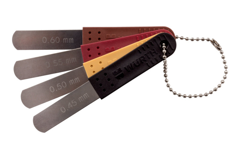 Fühlerlehre-FHLRLEHR-MOT-(AN-KETTE)-(D0,45-0,60MM)     Verpackungsinhalt    1 Einheit