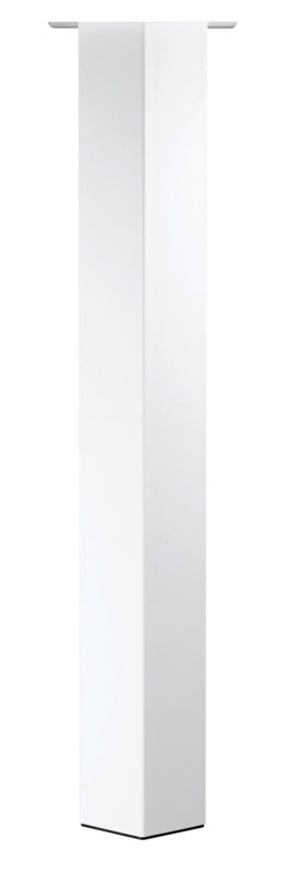 Quadratisches Tischbein aus Metall in zeitlosem Design, verstellbar und stabil.