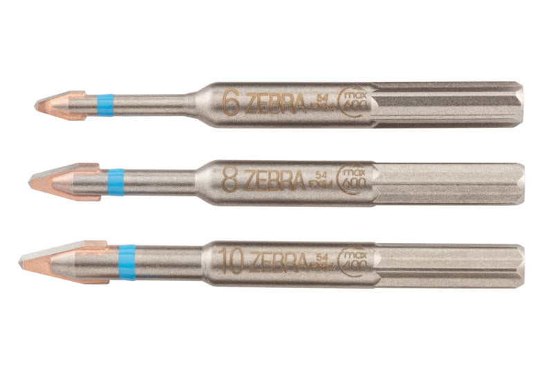 Fliesenbohrer Sortiment BO FLIES mit verschiedenen Größen und Hartmetallbeschichtung in Aufbewahrungsbox.