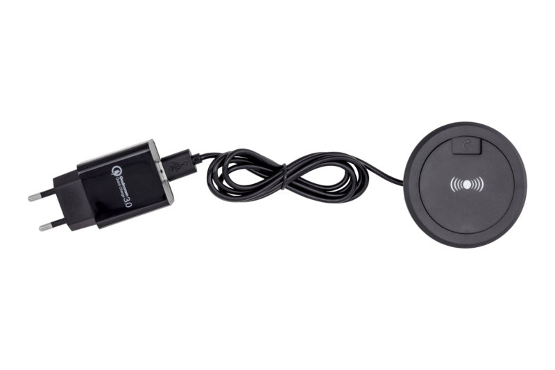 Ladestation induktiv-LADESTA-IND-SICHT-EINBAU-USB-60MM-SCHW     Verpackungsinhalt    1 Einheit