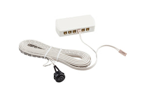 Einbau-Wippschalter 24V mit 15mm Durchmesser für elektrische Geräte und Maschinen.