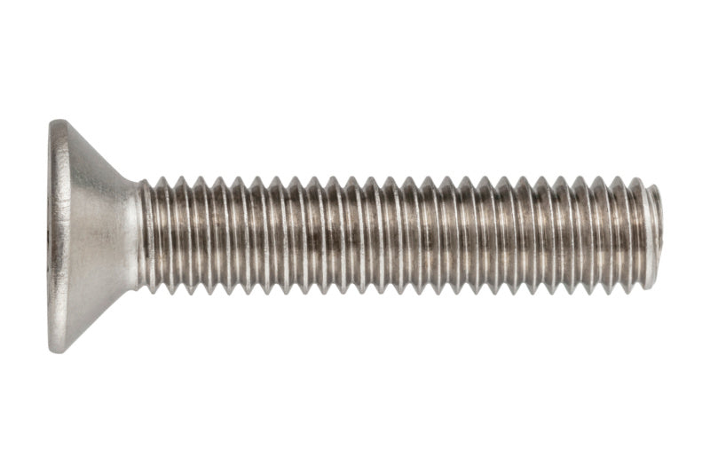 Schraube mit Senkkopf und Innensechskant, 70 mm lang und 1,5 mm Durchmesser aus Edelstahl A2.