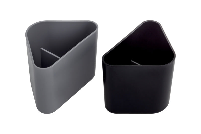 Schreibtischzubehör-Set mit Stiftehalter, Notizablage und Schublade aus nachhaltigen Materialien.