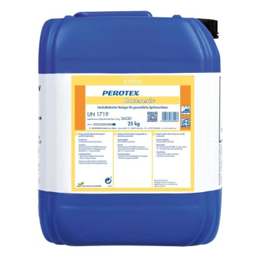 Flüssiger Reiniger in einem robusten Drumtainer mit 250kg Fass für intensive Reinigungsaufgaben.