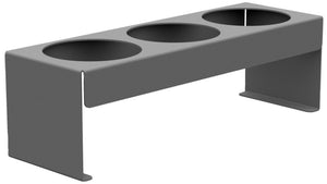 Silbergraues Büro-Ausstattung-Zubehör FLASHHALT F.BUERO mit elegantem Design und vielseitigen Fächern.