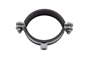 Rohrschelle zweiteilig mit Gummi-ROSHEL-ROBUST-(TZN)-M8/10-(14-18MM)     Verpackungsinhalt    20 Einheit