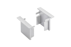 Silbernes Endkappen-Set für Lichtbau mit optimaler Passform und einfacher Montage.