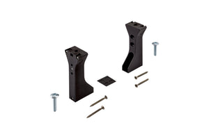 Schwarze Wandlichtleiste mit modernem Design und warmweißer Lichtfarbe für elegante Beleuchtung.