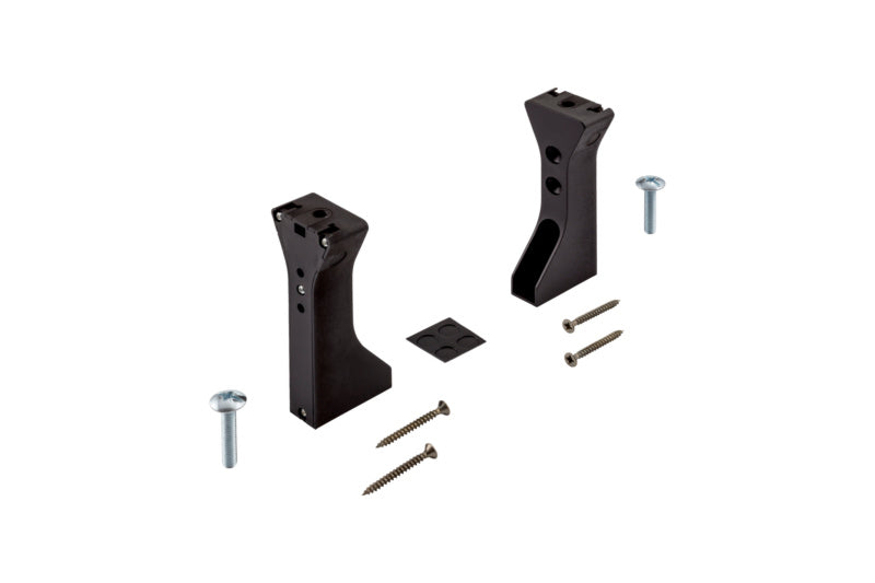 Schwarze Wandlichtleiste mit modernem Design und warmweißer Lichtfarbe für elegante Beleuchtung.